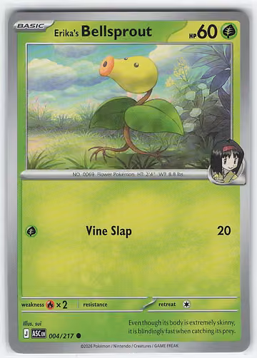 Erika's Bellsprout — Ascended Heroes · #4 · Englisch, Vorderseite