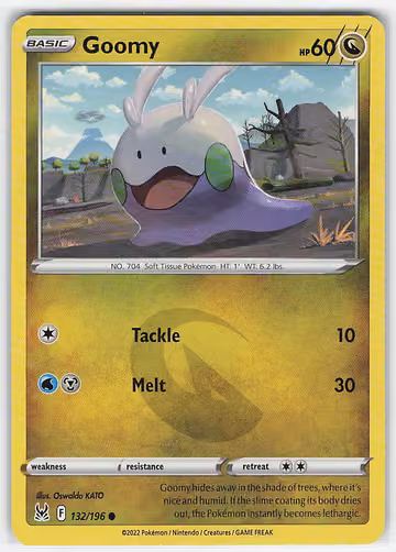 Goomy — Lost Origin · #132 · Englisch, Vorderseite