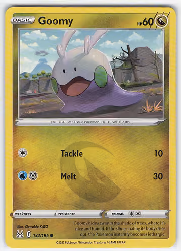 Goomy — Lost Origin · #132 · Englisch, Vorderseite
