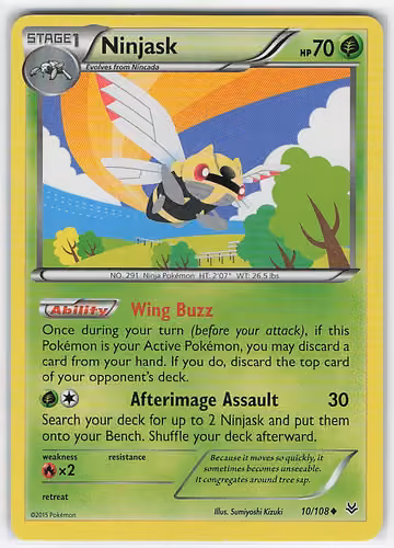 Ninjask — Roaring Skies · #10 · Englisch, Vorderseite