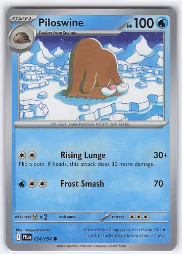 Piloswine — Phantasmal Flames · #24 · Englisch, Vorderseite