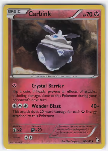 Carbink — Flashfire · #68 · Englisch, Vorderseite