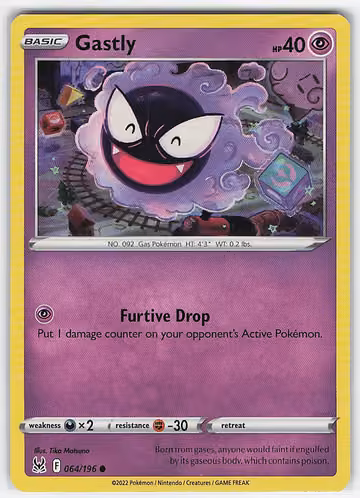 Gastly — Lost Origin · #64 · Englisch, Vorderseite