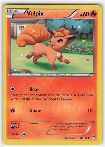 Vulpix — Primal Clash · #20 · Englisch, Vorderseite