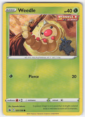 Weedle — Chilling Reign · #1 · Englisch, Vorderseite