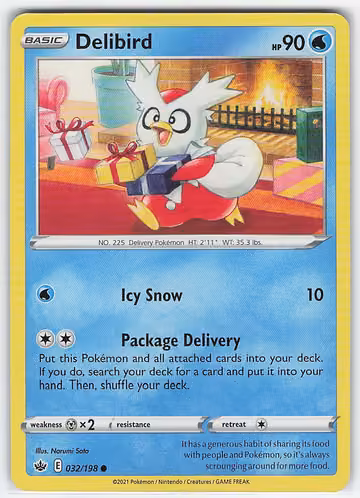 Delibird — Chilling Reign · #32 · Englisch, Vorderseite