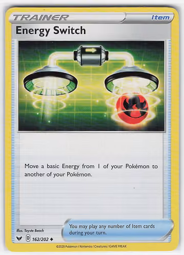 Energy Switch — Sword & Shield · #162 · Englisch, Vorderseite