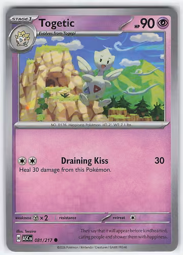 Togetic — Ascended Heroes · #81 · Englisch, Vorderseite