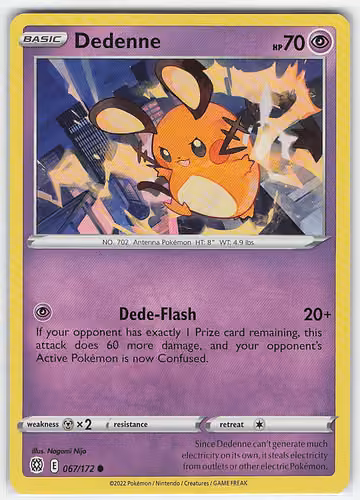 Dedenne — Brilliant Stars · #67 · Englisch, Vorderseite