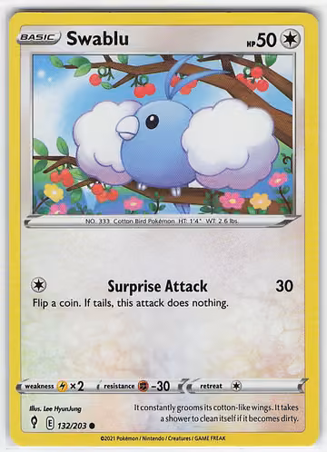 Swablu — Evolving Skies · #132 · Englisch, Vorderseite