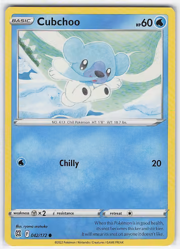 Cubchoo — Brilliant Stars · #42 · Englisch, Vorderseite