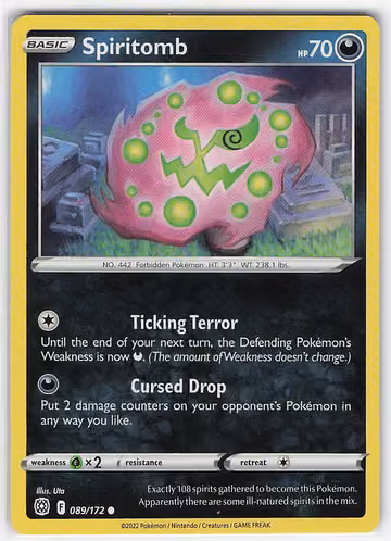 Spiritomb — Brilliant Stars · #89 · Englisch, Vorderseite