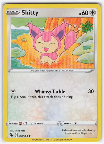 Skitty — Fusion Strike · #210 · Englisch, Vorderseite