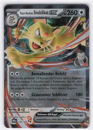 Team Rocket's Persian ex — Destined Rivals · #150 · Deutsch, Vorderseite