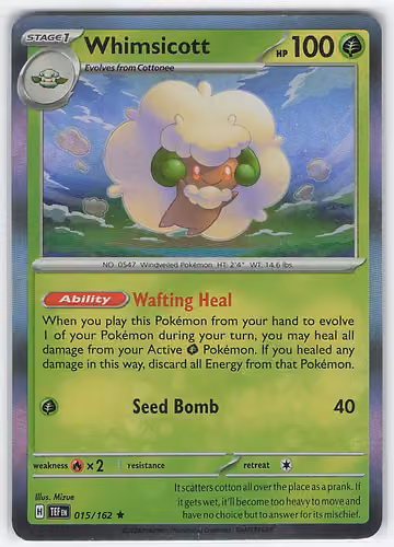 Whimsicott — Temporal Forces · #15 · Englisch, Vorderseite
