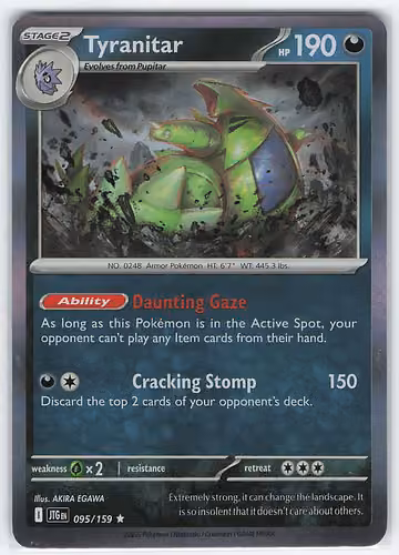 Tyranitar — Journey Together · #95 · Englisch, Vorderseite