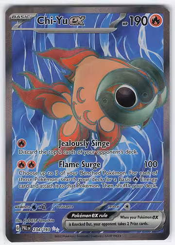 Chi-Yu ex — Paldea Evolved · #234 · Englisch, Vorderseite