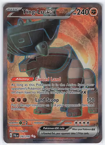 Ting-Lu ex — Paldea Evolved · #243 · Englisch, Vorderseite