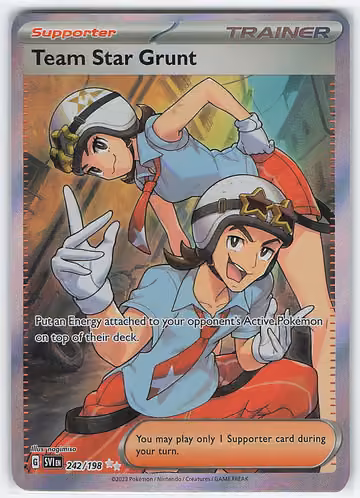 Team Star Grunt — Scarlet & Violet · #242 · Englisch, Vorderseite
