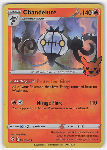 Chandelure — Rebel Clash · #33 · Englisch, Vorderseite