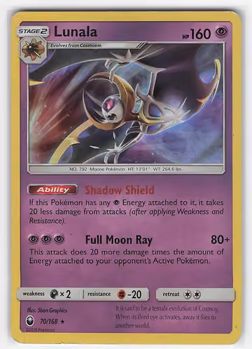 Lunala — Celestial Storm · #70 · Englisch, Vorderseite
