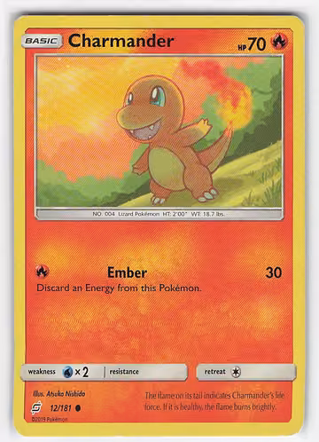 Charmander — Team Up · #12 · Englisch, Vorderseite