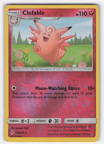 Clefable — Unbroken Bonds · #133 · Englisch, Vorderseite