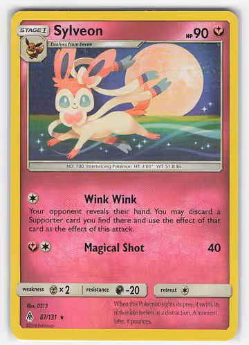 Sylveon — Forbidden Light · #87 · Englisch, Vorderseite