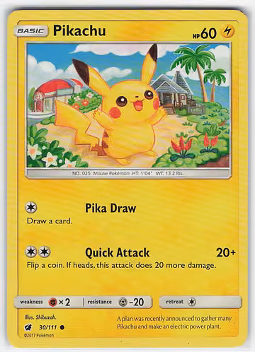 Pikachu — Crimson Invasion · #30 · Englisch, Vorderseite