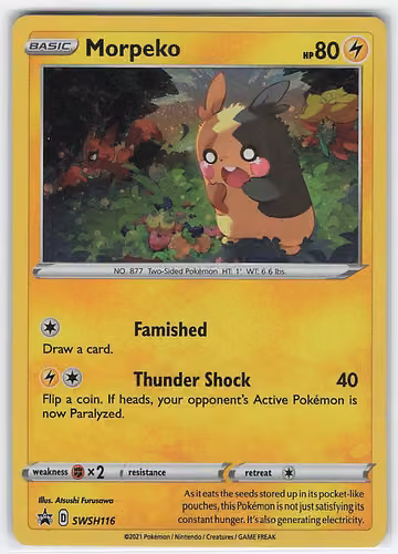 Morpeko — Sword & Shield Promos · #SWSH116 · Englisch, Vorderseite