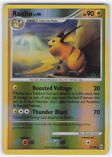 Raichu — Arceus · #27 · Englisch, Vorderseite