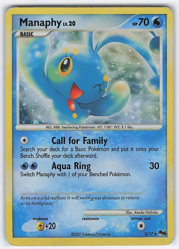 Manaphy — POP Series 6 · #3 · Englisch, Vorderseite