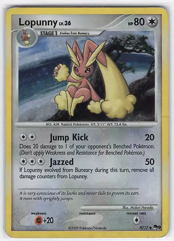 Lopunny — POP Series 9 · #9 · Englisch, Vorderseite