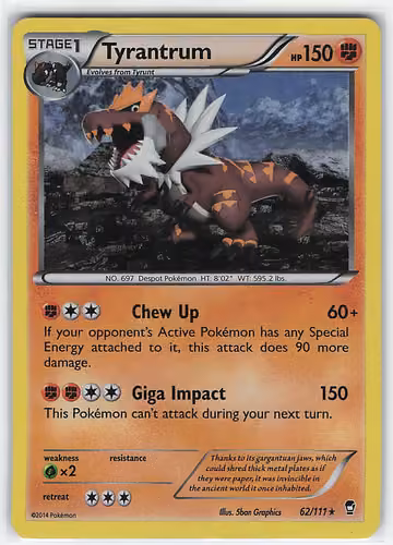 Tyrantrum — Furious Fists · #62 · Englisch, Vorderseite
