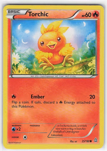 Torchic — Primal Clash · #25 · Englisch, Vorderseite