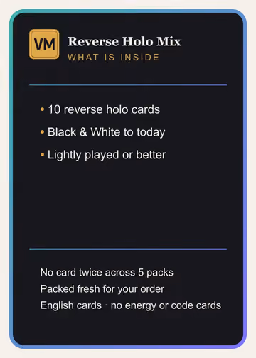 Reverse Holo Mix, Rückseite