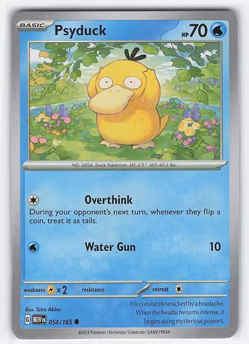 Psyduck — 151 · #54 · Englisch, Vorderseite