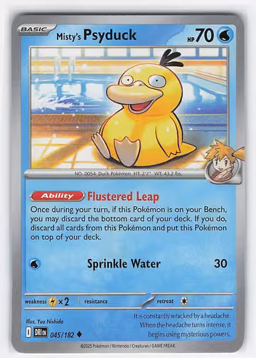 Misty's Psyduck — Destined Rivals · #45 · Englisch, Vorderseite