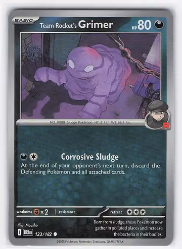 Team Rocket's Grimer — Destined Rivals · #123 · Englisch, Vorderseite
