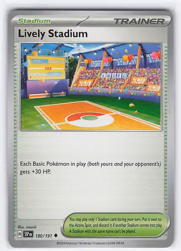 Lively Stadium — Surging Sparks · #180 · Englisch, Vorderseite