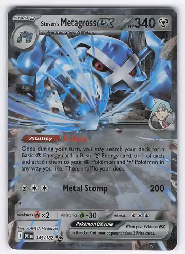 Steven's Metagross ex — Destined Rivals · #145 · Englisch, Vorderseite