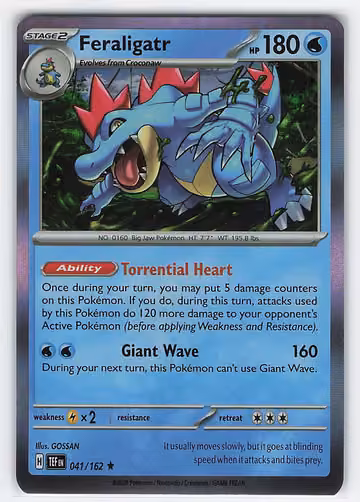 Feraligatr — Temporal Forces · #41 · Englisch, Vorderseite