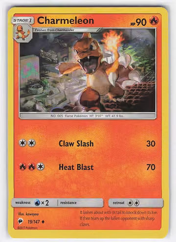 Charmeleon — Burning Shadows · #19 · Englisch, Vorderseite