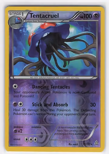 Tentacruel — Primal Clash · #72 · Englisch, Vorderseite