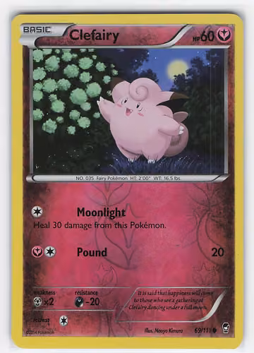 Clefairy — Furious Fists · #69 · Englisch, Vorderseite