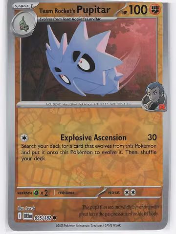 Team Rocket's Pupitar — Destined Rivals · #95 · Englisch, Vorderseite