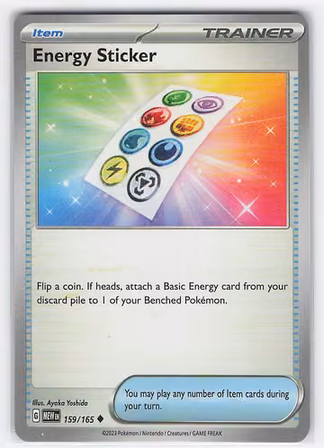 Energy Sticker — 151 · #159 · Englisch, Vorderseite