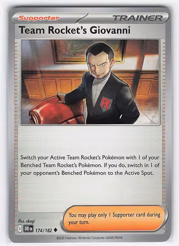 Team Rocket's Giovanni — Destined Rivals · #174 · Englisch, Vorderseite