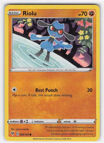 Riolu — Vivid Voltage · #90 · Englisch, Vorderseite