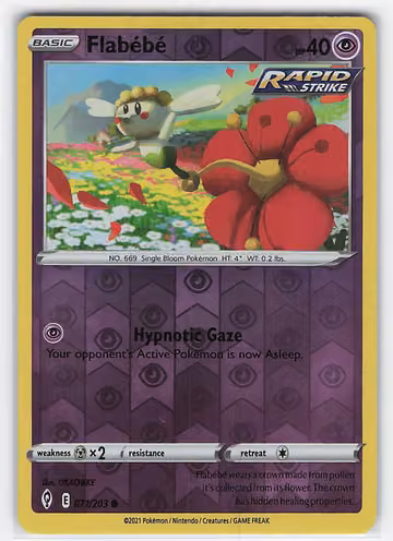 Flabebe — Evolving Skies · #71 · Englisch, Vorderseite